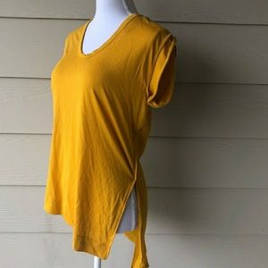 SOLD Zara Split Top in Mustard